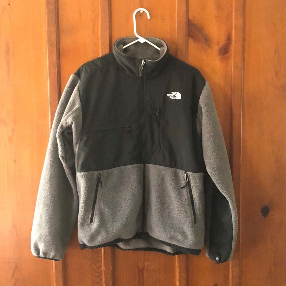Grey North Face zip up